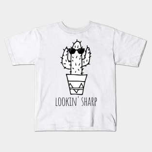 Funny Cactus With Sunglasses Kids T-Shirt